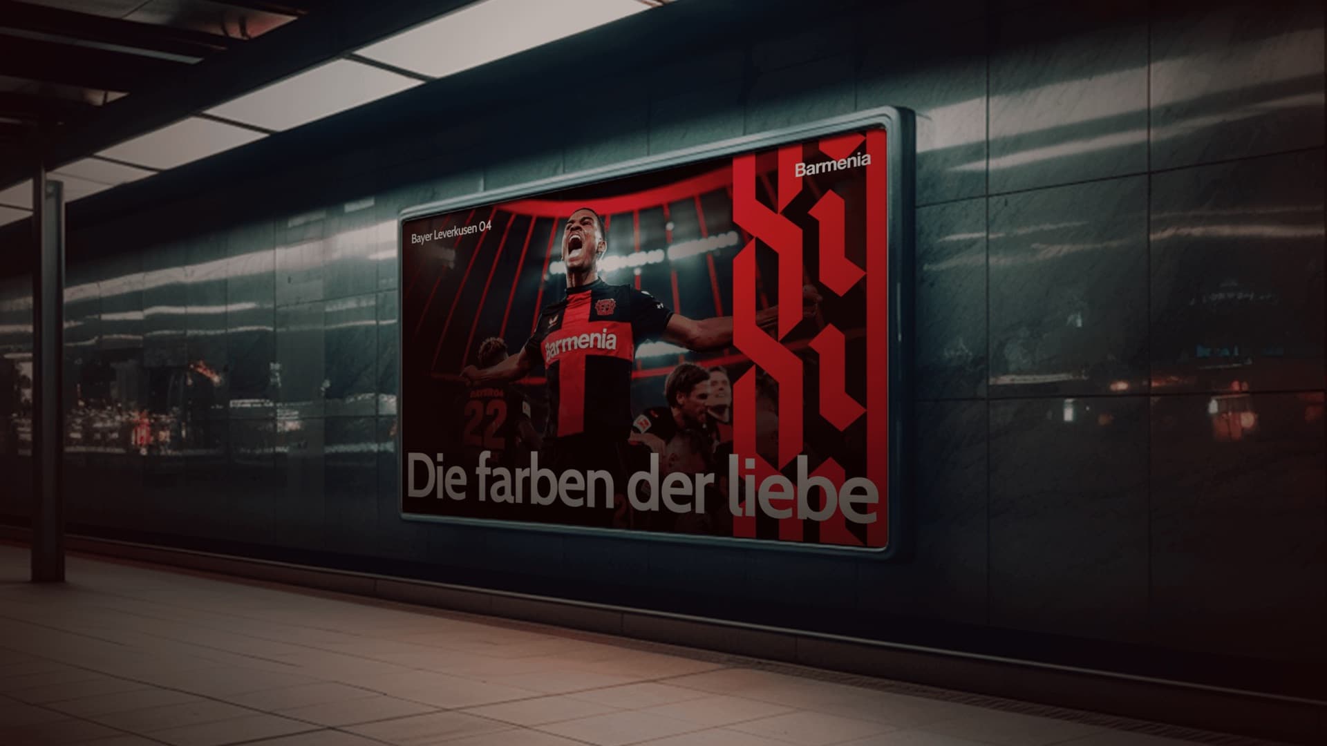 Die farben der liebe — stadium billboard mockup