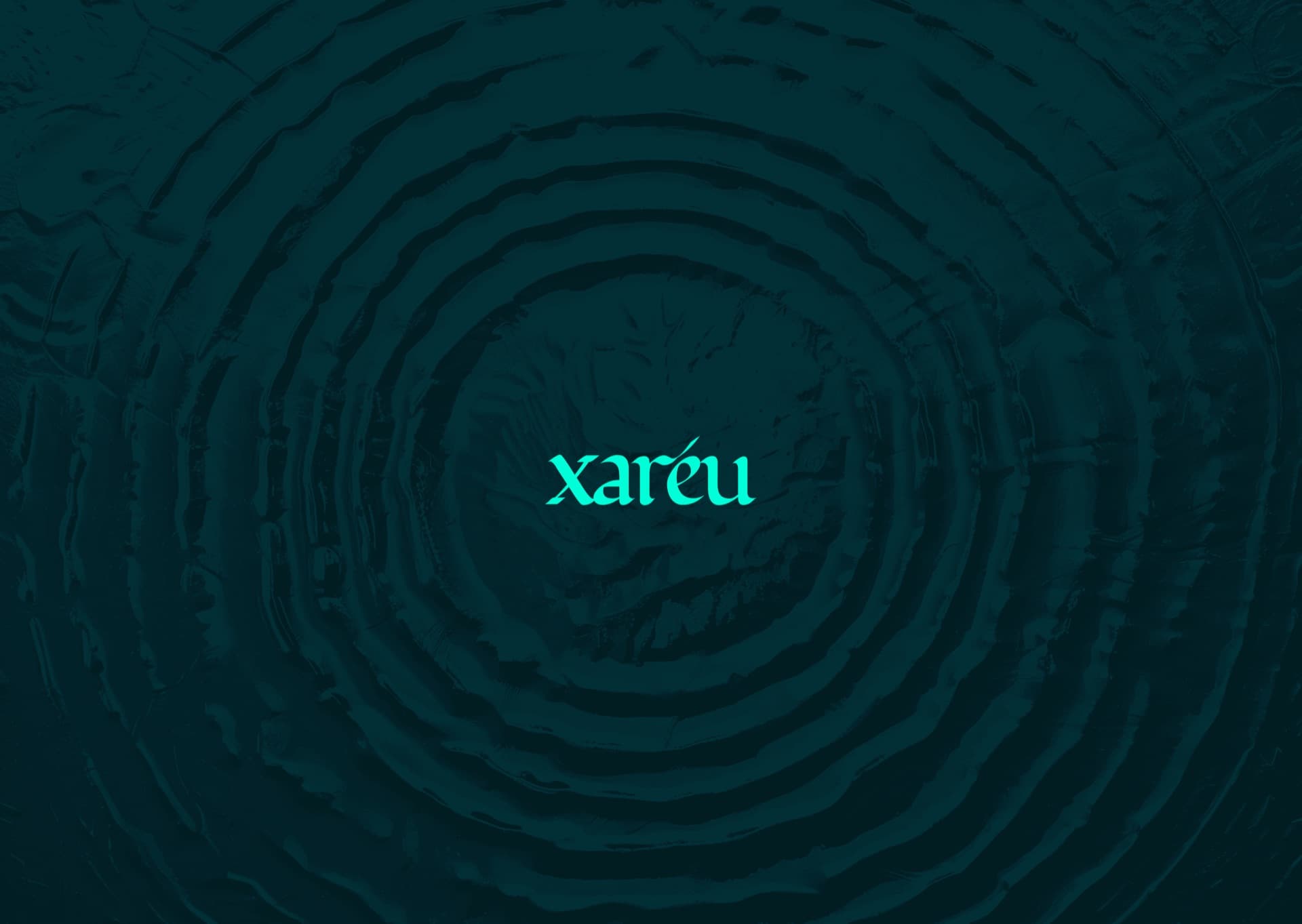 Xaréu brand logo with ripple pattern